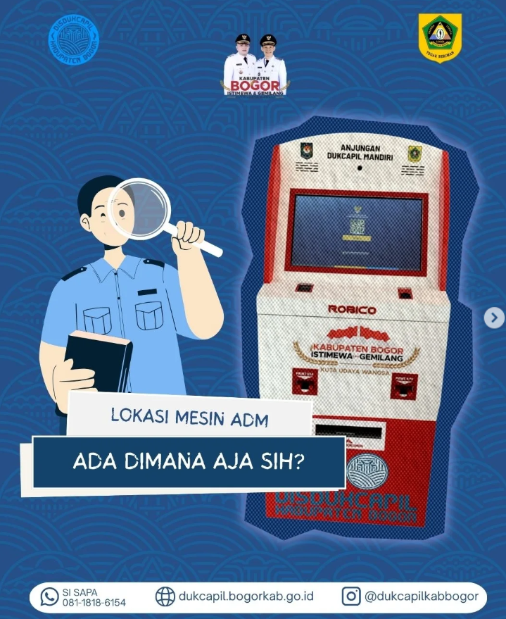 LOKASI MESIN ADM ADA DIMANA SAJA?