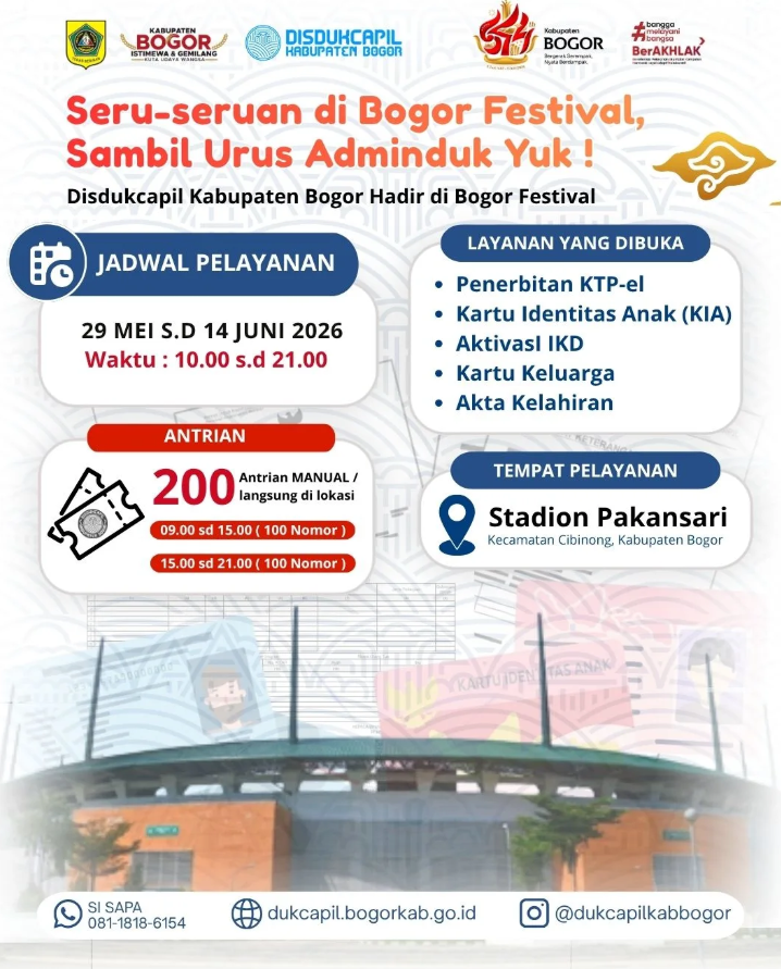 Seru-seruan di Bogor Festival sambil urus adminduk?
