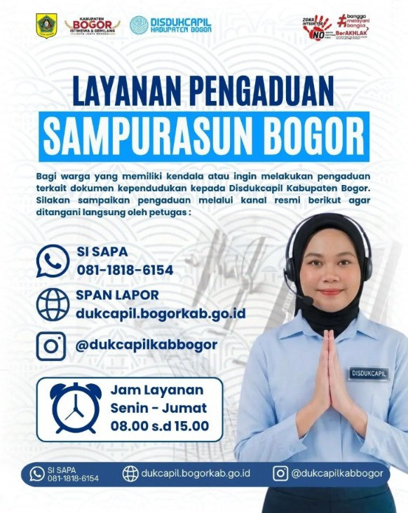 Warga Kabupaten Bogor, yuk simak informasi penting berikut ini!