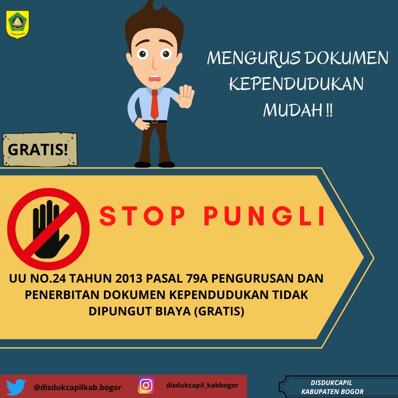 Mengurus Dokumen Kependudukan Tidak Dipungut Biaya, Gratis!