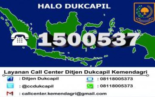 Layanan pengaduan/pertanyaan "Halo Dukcapil" 